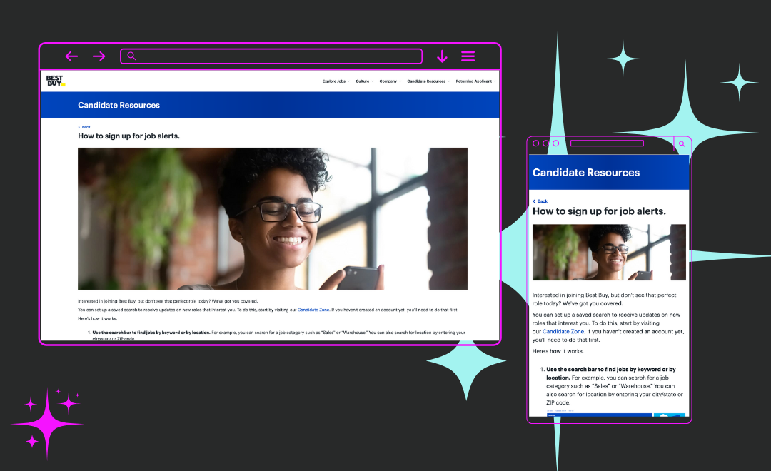 Enhancing the Job Search Experience for Best Buy Applicants